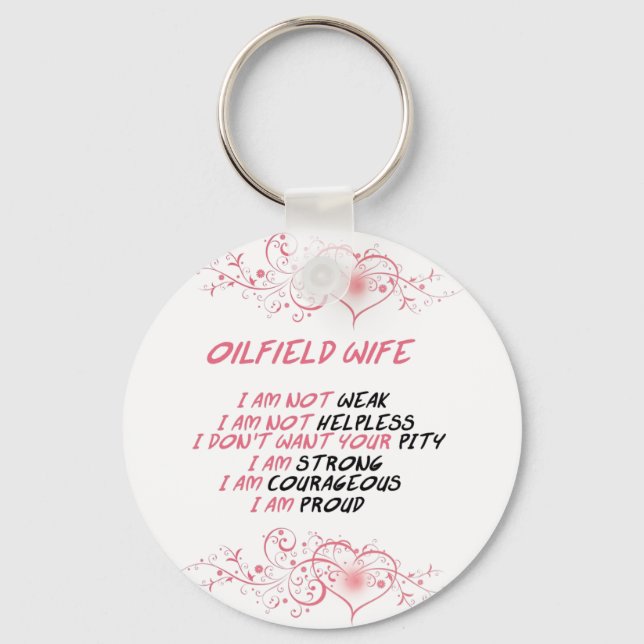 Oilfield Wife Keychain (Front)