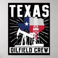Oilfield Worker Roughneck Texas Oilfield Crew