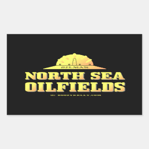 Oilman North Sea Oil Fields,Derrickman,Oil,Rigs Sticker