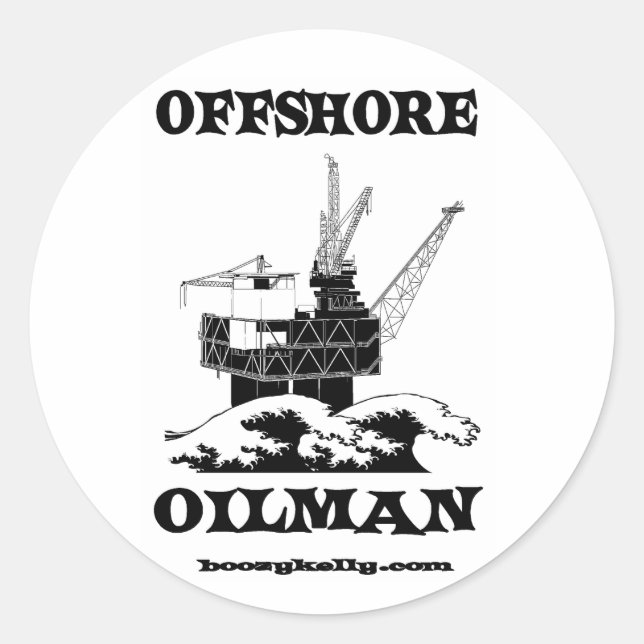 Oilman Offshore, Sticker pour champs pétrolifères (Devant)