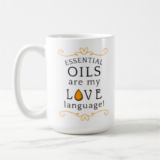 Oils Are My Love Language Coffee Mug Yellow/Gold