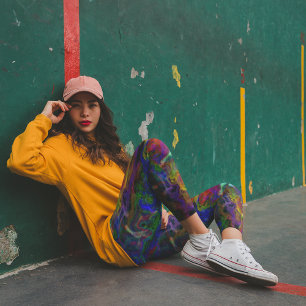 Oily Grunge Ink Leggings