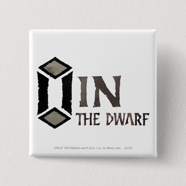 Oin Name 2 Inch Square Button (Front)