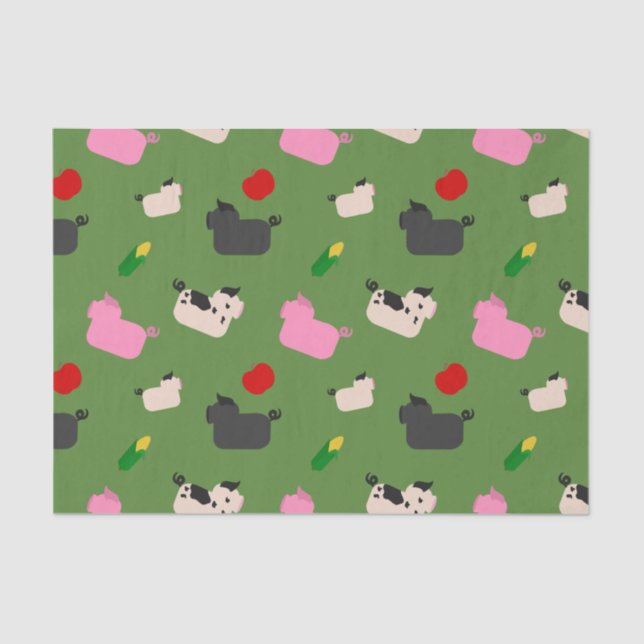 Oink Oink Here Tissue Paper (Front)