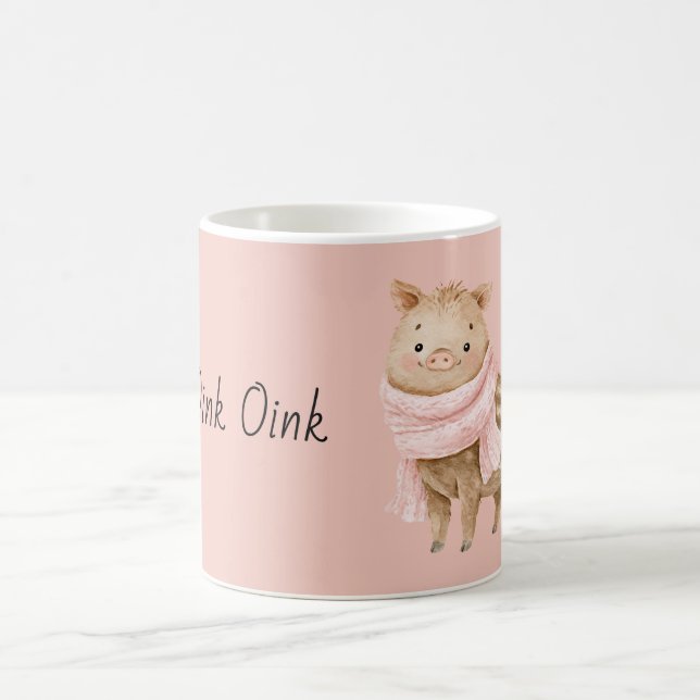 Oink Oink Pig Coffee Mug (Center)