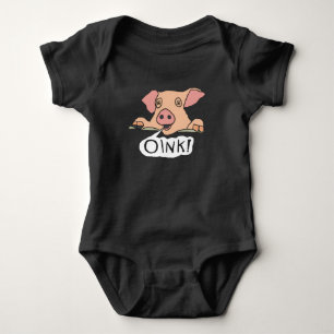 Oink Pig Baby Bodysuit