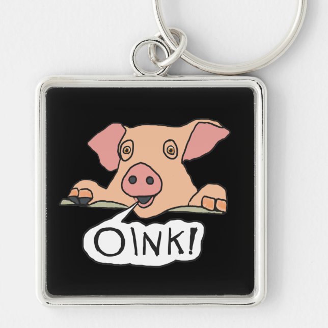 Oink Pig Keychain (Front)