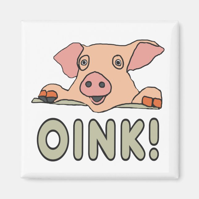 Oink Pig Magnet (Front)