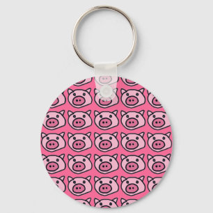oink . pigs keychain