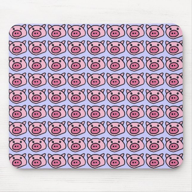 oink . pigs mouse pad (Front)
