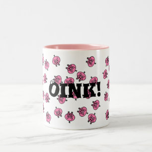 Oink! Two-Tone Coffee Mug