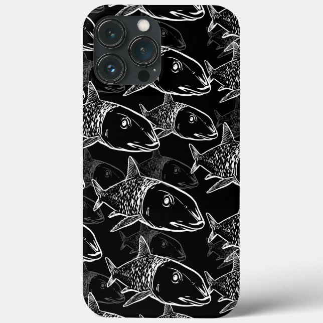 Oio - Hawaiian bonefish print pattern Case-Mate iPhone Case (Back)