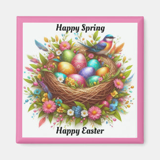 Oiseau Avec Aimant OEufs Colorés