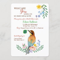 Oiseau Avec Invitation Shamrock