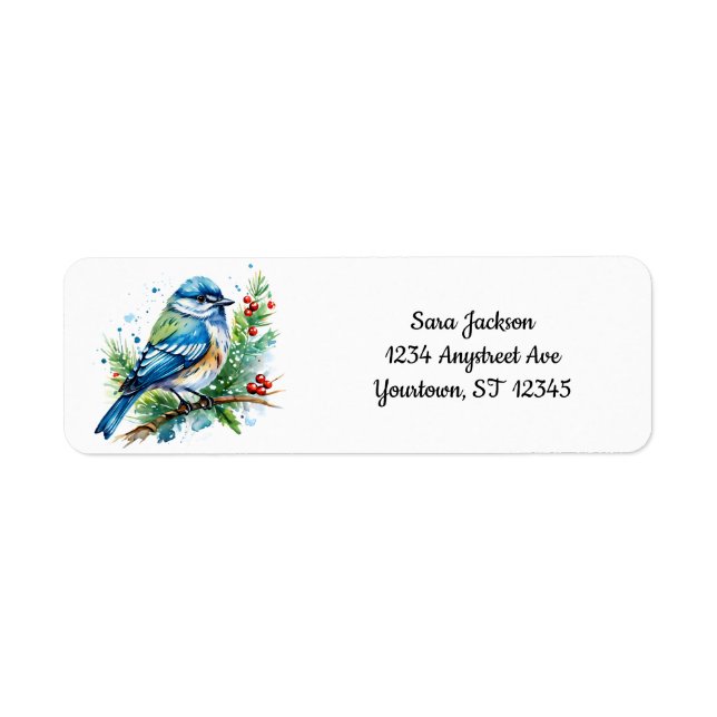 Oiseau bleu à Noël (Devant)
