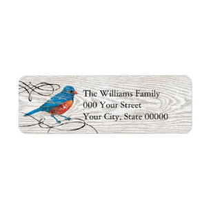 Oiseau bleu rustique