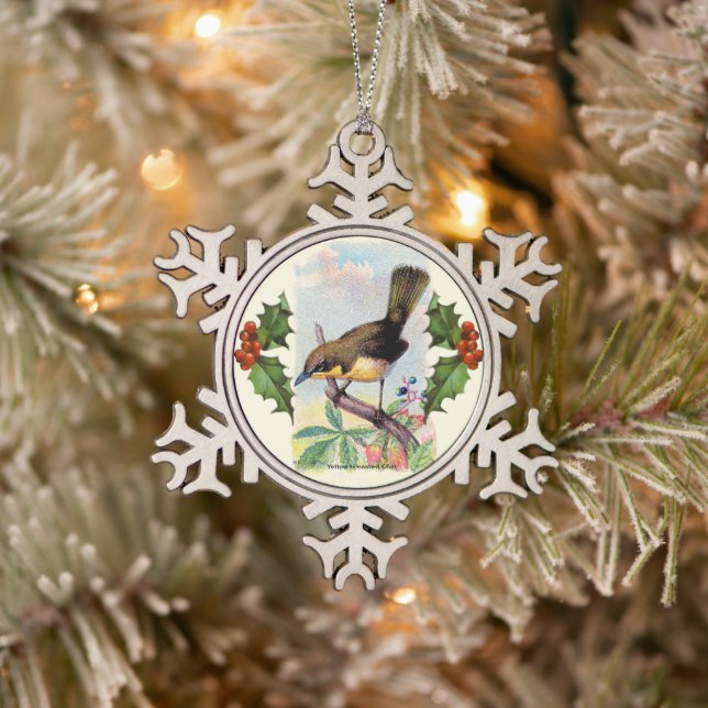 Oiseau Brown Flocon de neige Ornement de Noël (Arbre)