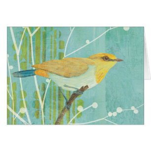 Oiseau chanteur de ciel bleu