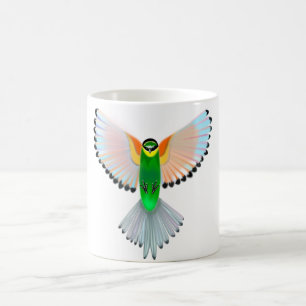 Oiseau coloré peinture volante Mug