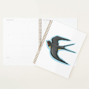 Oiseau Dans Le Planificateur Spiral De Vol