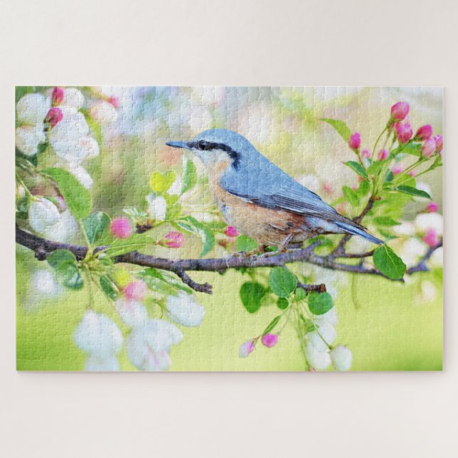 oiseau dans le puzzle du printemps (Horizontal)