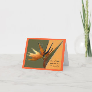 Oiseau de carte de paradis