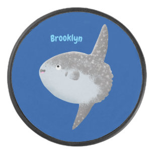 Oiseau de mer mola mola mignonne caricature