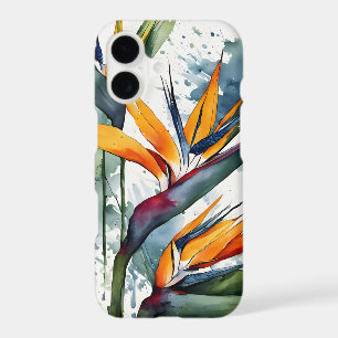 Oiseau de Paradis - Fleurs aquarelle