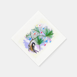 Oiseau de poulet dans les serviettes en papier d'a