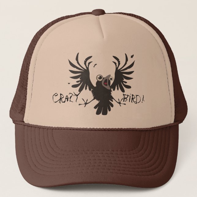Oiseau folle ! Casquette Raven (Devant)