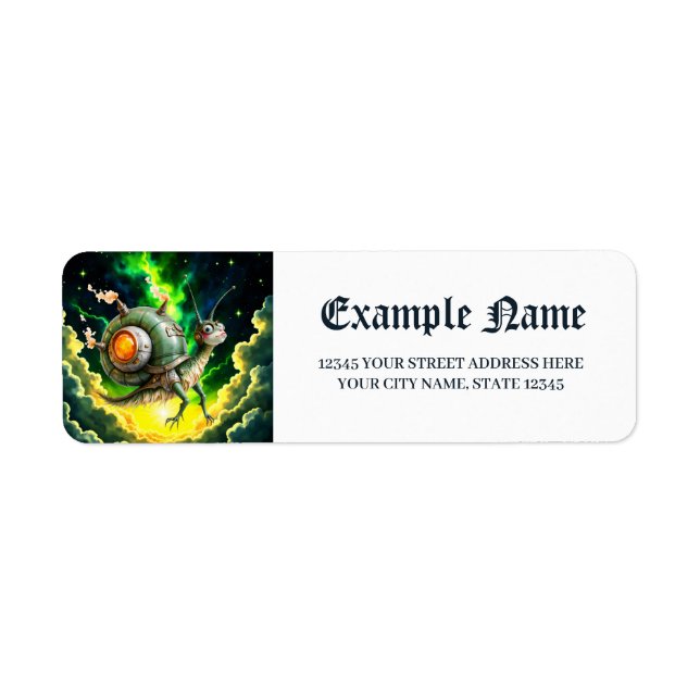 Oiseau-limace Steampunk Cosmique – Créature de Rêv (Devant)