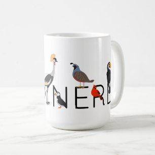 Oiseau Nerd X café Mug