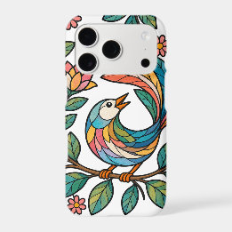 Oiseau sur fond blanc
