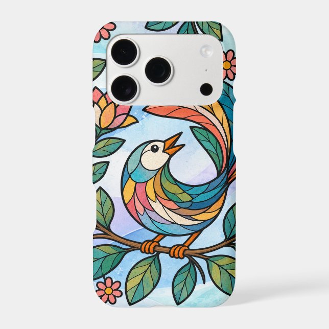 Oiseau sur fond bleu (Verso)