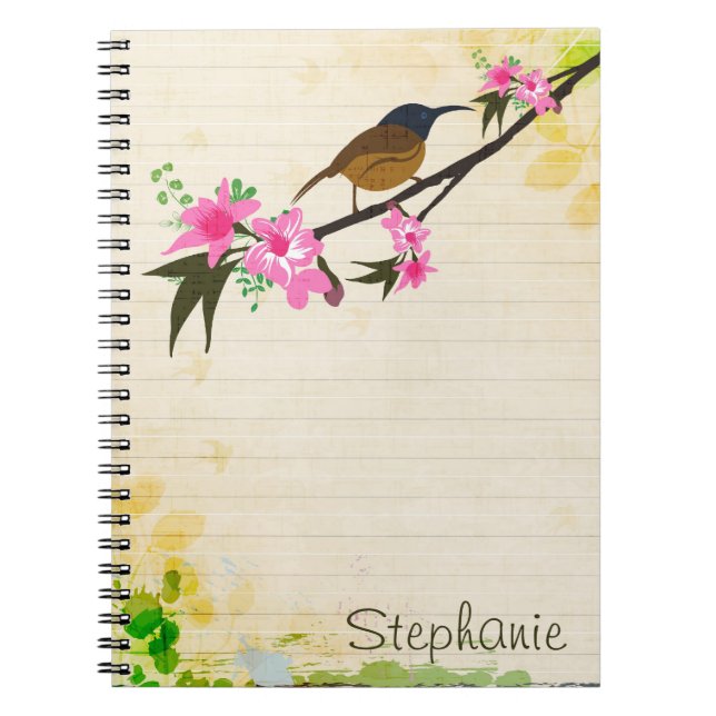 Oiseau sur un Carnet à branches (Devant)