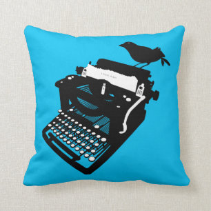 Oiseau sur un coussin de machine à écrire (arri