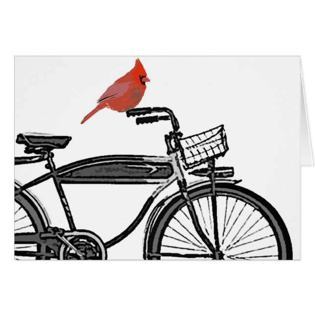 Oiseau sur un vélo (Devant horizontal)