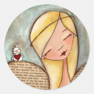 Oiseau sur une aile - Stickers Angel