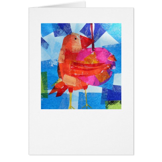 Oiseau tenant une baie (Devant)