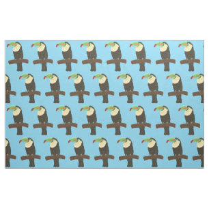 Oiseau Toucan coloré sur tissu de branche