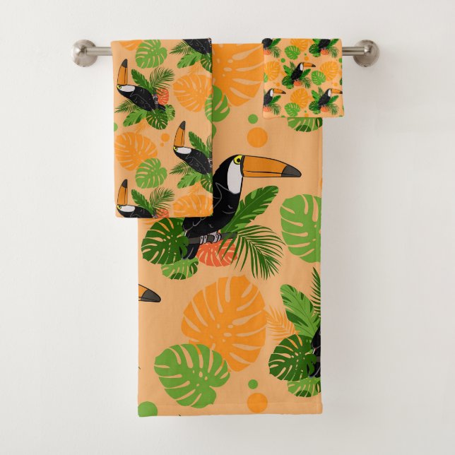 Oiseau tropical Toucan Motif sans couture (En situation)
