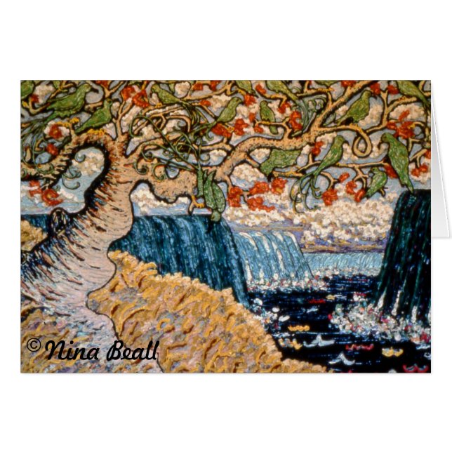 "Oiseaux au-dessus des chutes du Niagara," par (Devant Horizontal)