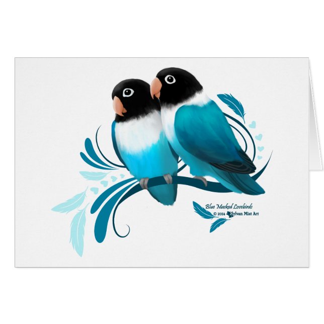 Oiseaux bleus masqués (Devant horizontal)