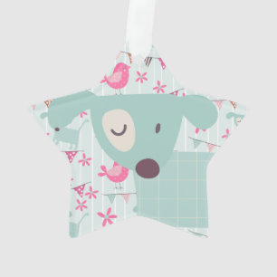 Oiseaux, Chiens, Bannières, Fleurs