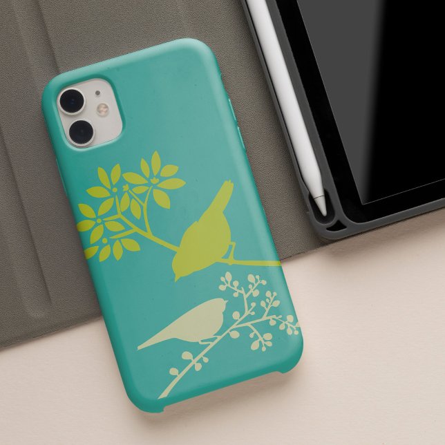Oiseaux colorés coque iphone personnalisé (Créateur téléchargé)