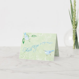 Oiseaux contemporains 'n Fils, Merci Cartes de not
