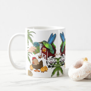 Oiseaux Cow Pigs Mug