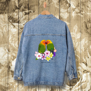 Oiseaux d'amour Fleurs tropicales