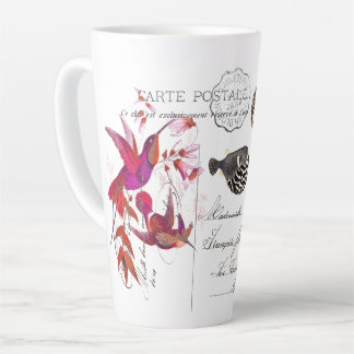 Oiseaux de colibri volant l'éphémère Latte Mug