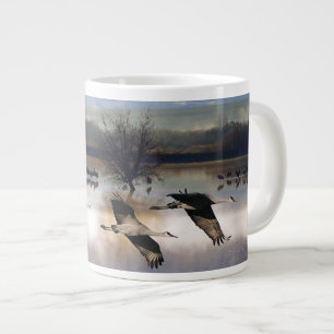 Oiseaux de grue de sable Volant Faune Mug